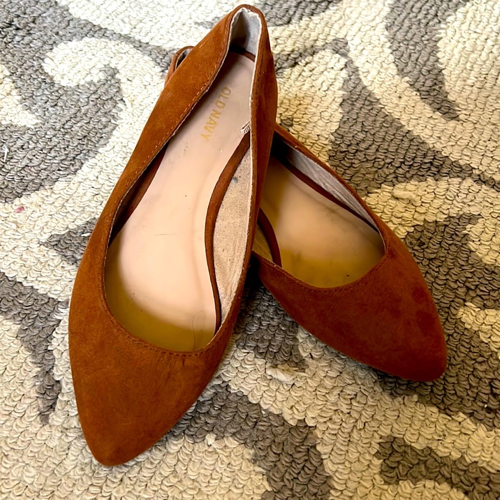 Old Navy Suede Brown Flats